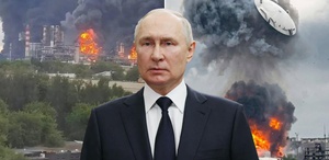 Moskova yanarken Putin bakın nerede görüntülendi