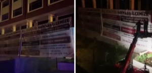 CHP’li belediyeler arasında pankart krizi: Ankara Büyükşehir Belediyesi astı, Haymana Belediyesi kaldırdı