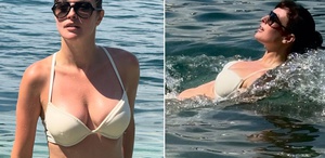 Melis Sezen tatilde Bikinili pozlarına yorum yağdı