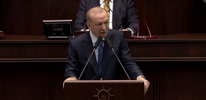 Cumhurbaşkanı Erdoğan, parti grubunda konuşuyor