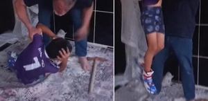 Türkiye’yi ayağa kaldıracak görüntü Savunmasız çocuğu darp etti