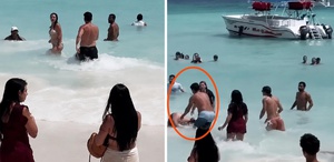 Dünyaca ünlü turizm cennetinde kadına şiddet skandalı: Kalabalığın gözü önünde saldırdı