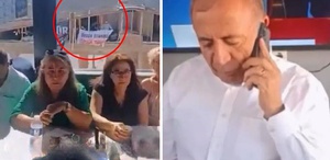 CHP Gençlik Kolları’ndan Gürsel Tekin’in toplantısına pankartlı protesto