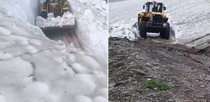 Türkiye kavrulurken Kars’ta 3 metre kar şaşkınlığı