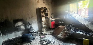 Eski eş evi ateşe verdi anne ve 2 kızı banyoya sığınarak kurtuldu
