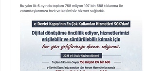 e-Devlet’te en çok kullanılan hizmet belli oldu
