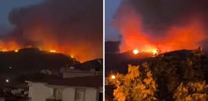 Aydın ve Balıkesir’de orman yangını Havadan ve karadan müdahale devam ediyor