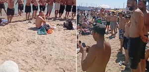 İstanbul’da Caddebostan plajında tartışma yaratan görüntü