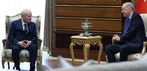 Cumhurbaşkanı Erdoğan ile Bahçeli arasındaki görüşme Beştepe’de başladı