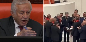 Genel Kurul’da dikkat çeken anlar: İYİ Partili Türkoğlu kürsüden güçlükle indirildi