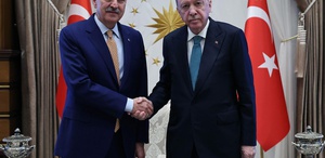 Cumhurbaşkanı Erdoğan, TBMM Başkanı Kurtulmuş’u kabul etti