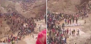Toprağın onlarca insanı diri diri yuttuğu an kamerada