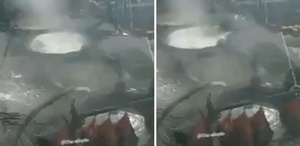 Kazanın içine düşen genç yanarak can verdi
