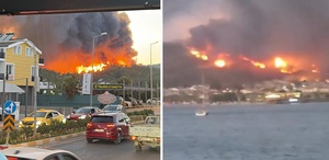 Muğla’nın Fethiye ilçesinde orman yangını