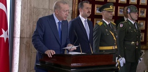 Cumhurbaşkanı Erdoğan ve devlet erkanı Anıtkabir’de Atatürk’ün huzurunda Netanyahu’ya mesaj