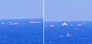 Girne açıklarında batan yolcu gemisinden ilk görüntü