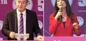 DEM Parti’de Tuncer Bakırhan ve Tülay Hatimoğulları yeniden Eş Genel Başkan seçildi