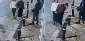 Kudüs’te manastır önünde tepki çeken hareket Polisler peşine düştü