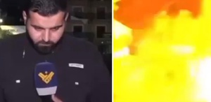 Lübnan’da gazeteciler füze saldırısından kıl payı kurtuldu