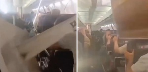 Uçak kalkar kalkmaz kabusu yaşadılar
