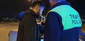 Dur ihtarına uymayan alkollü sürücüye 250 bin TL ceza yazıldı