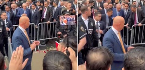 Erdoğan New York’ta bariyerleri kaldırttı, vatandaşlarla sohbet etti