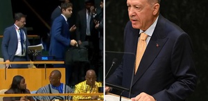 Hazmedemediler Erdoğan konuşurken, İsrail’in BM temsilcisi salondan ayrıldı