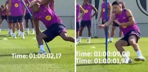 Barcelona’dan gözdağı gibi antrenman Tempo bir an olsun düşmedi
