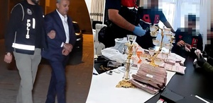 Gözaltına alınan AK Partili eski başkanın evinden çıkanlara bakın 5 polis saya saya bitiremedi