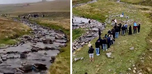 Salah oturdu, yayla değişti Meşhur taşın yanına bank geldi