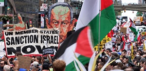 New York’ta Netanyahu protestosu Binlerce kişi BM’ye yürüdü