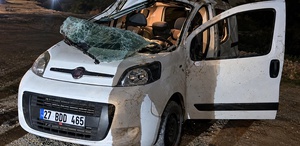 Gaziantep’te daha önce 7 kişinin öldüğü yolda yeni kazada 6 kişi yaralandı