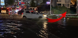 İstanbul’u sağanak vurdu Yollar göle döndü, evleri su bastı