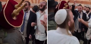 Fanatik Yahudilerden küstah provokasyon Camiyi basıp dans ettiler