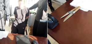 İşte ortaokulda dehşet saçan öğrencinin gözaltına alındığı anlar
