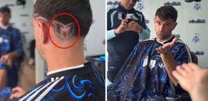 Messi hayranlığı bambaşka bir seviye Saçlarına logosunu kazıttı