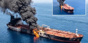 Hürmüz Boğazı’nda büyük patlama Süper tanker deniz mayınına çarptı