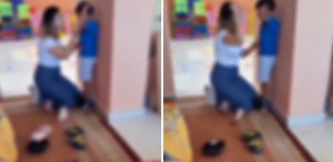 Anaokulunda 5 yaşındaki çocuğa şiddet kamerada Ağlayarak annesini istedikçe vurdu