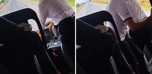Manisa’daki facianın ardından yürekleri ağza getiren görüntü Otobüs seyir halindeyken yer değiştirdiler