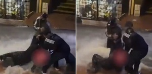 Beyoğlu’nda sel dehşeti Kadın metrelerce sürüklendi, imdadına vatandaşlar yetişti