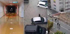 İstanbul’da hayatı felç eden yağış Okulun istinat duvarı çöktü, araştırma hastanesini su bastı
