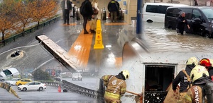 İstanbul’u sağanak vurdu Yollar göle döndü, araçlar mahsur kaldı, metroları su bastı