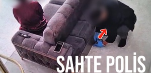 Bunu da gördük “Polisim“ dedi, “arama kararı“ gösterdi, evden para çalıp ayrıldı