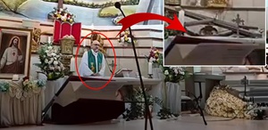 Böyle ölüm görülmedi Rahibin son anları kamerada