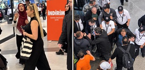 İstanbul’da alışveriş merkez karıştı İsrail vatandaşı olan kadın protesto edildi