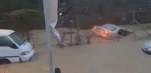 Sel felaketinde yürek yakan anlar Kayıp Ahmet Derin’in aracı böyle sürüklenmiş