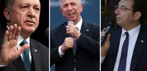 Erdoğan, İmamoğlu, Yavaş İşte 3 isim arasında yapılan anketten çıkan sonuç