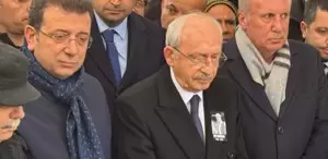 Cenazeye damga vuran kare Kılıçdaroğlu, İmamoğlu ve İnce yan yana saf tuttu