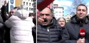 İmamoğlu protestosunda AKİT TV canlı yayınına müdahale