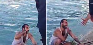 Sulama kanalına düşen genç, kendisini kurtarmaya gelenleri tehdit etti